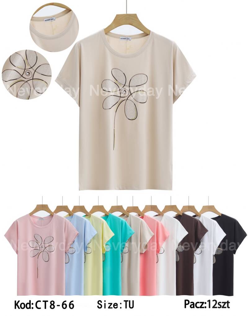 Bluzki damskie  Roz Standard, Mix Kolor Paczka 12 szt